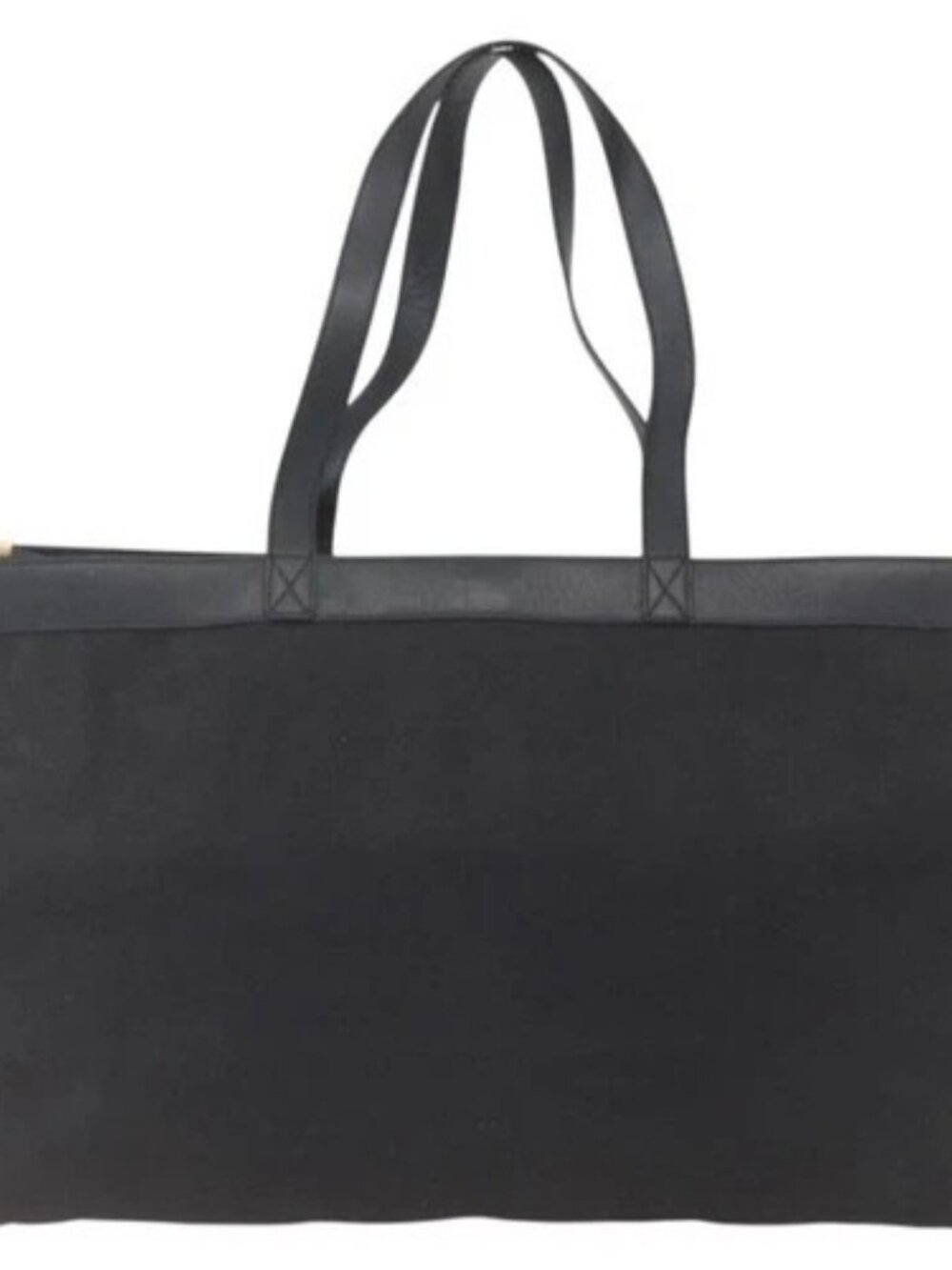 FENDI Tote Bag Canvas Black Gold Auth 169428 - Picture 3 of 15